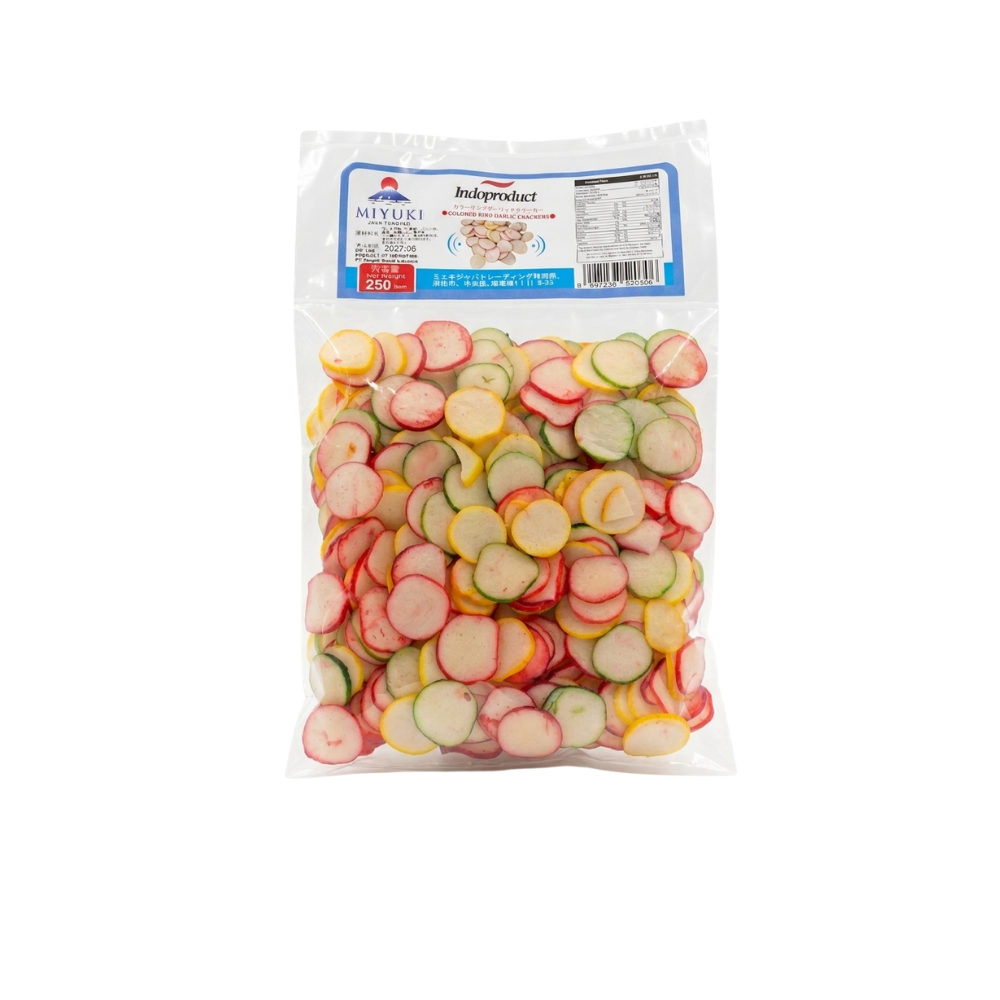 KERUPUK BAWANG oval pelangi