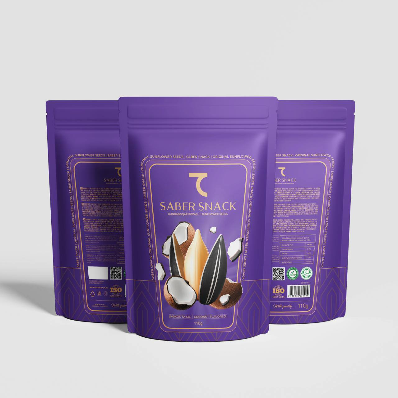 Saber snack coconut flavored