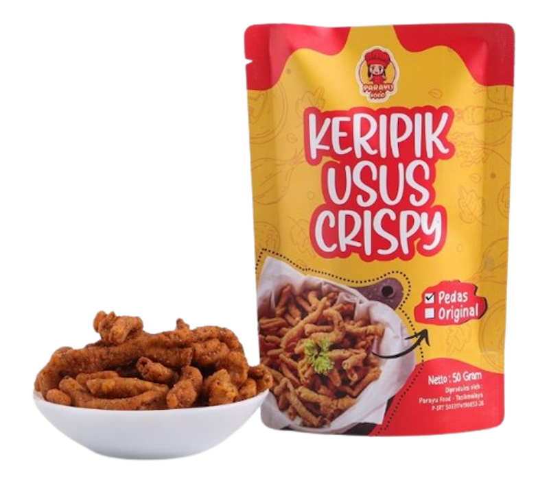 KERIPIK USUS PEDAS PARAYU