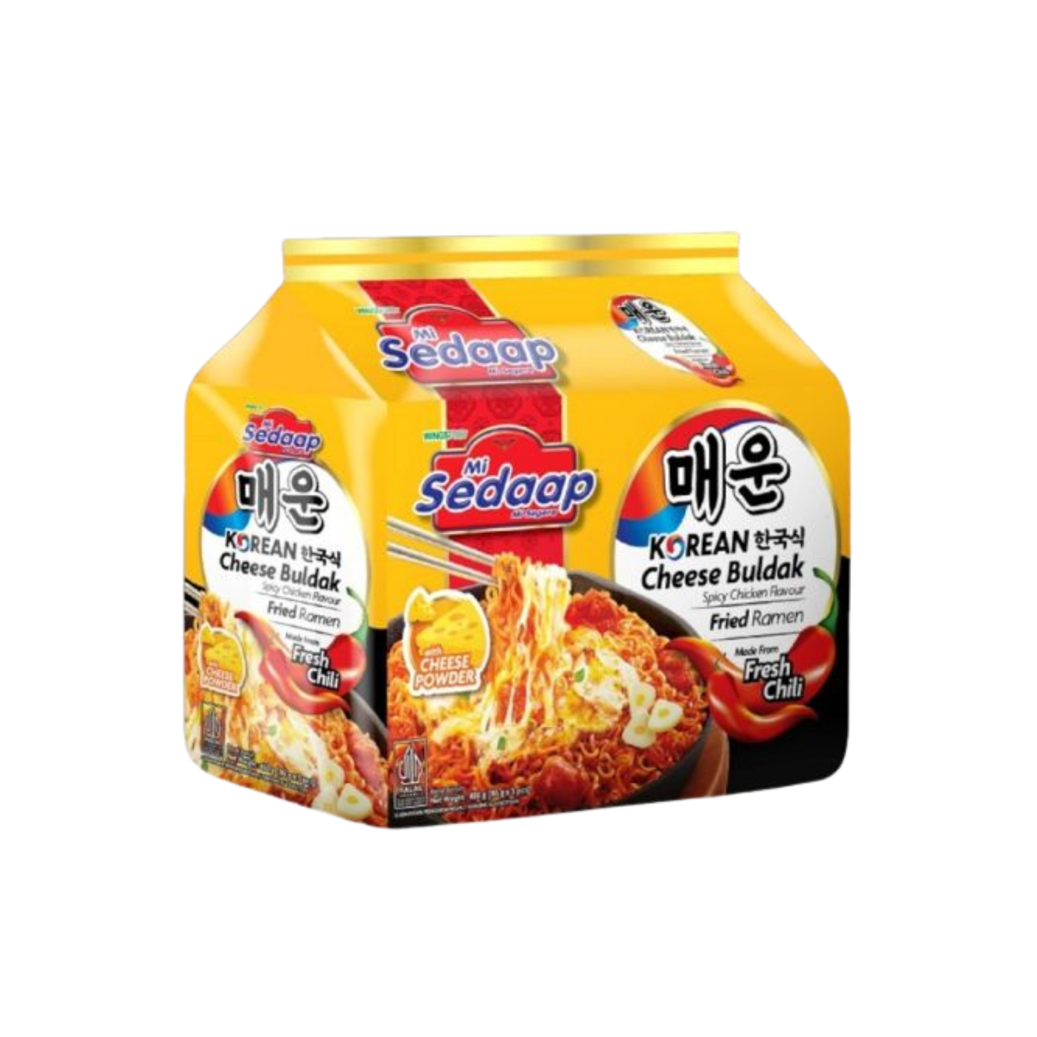 MI SEDAAP KOREAN CHEESE BULDAK (FAMILY PACK)