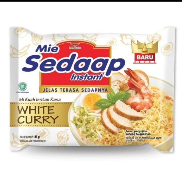 MIE SEDAAP WHITE CURRY