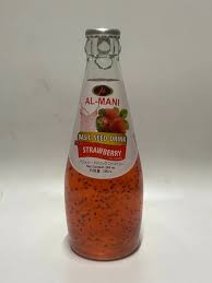 strawberry basil seed drink