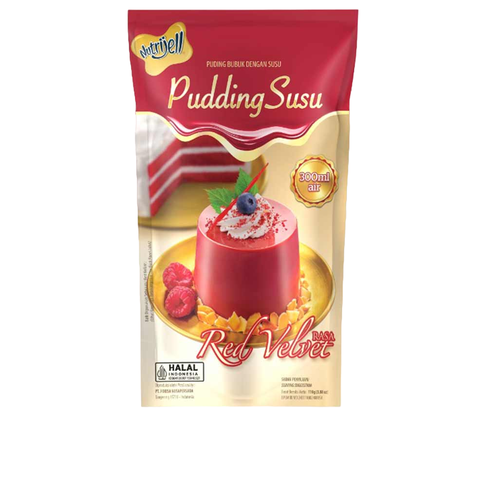 Pudding susu red velvet