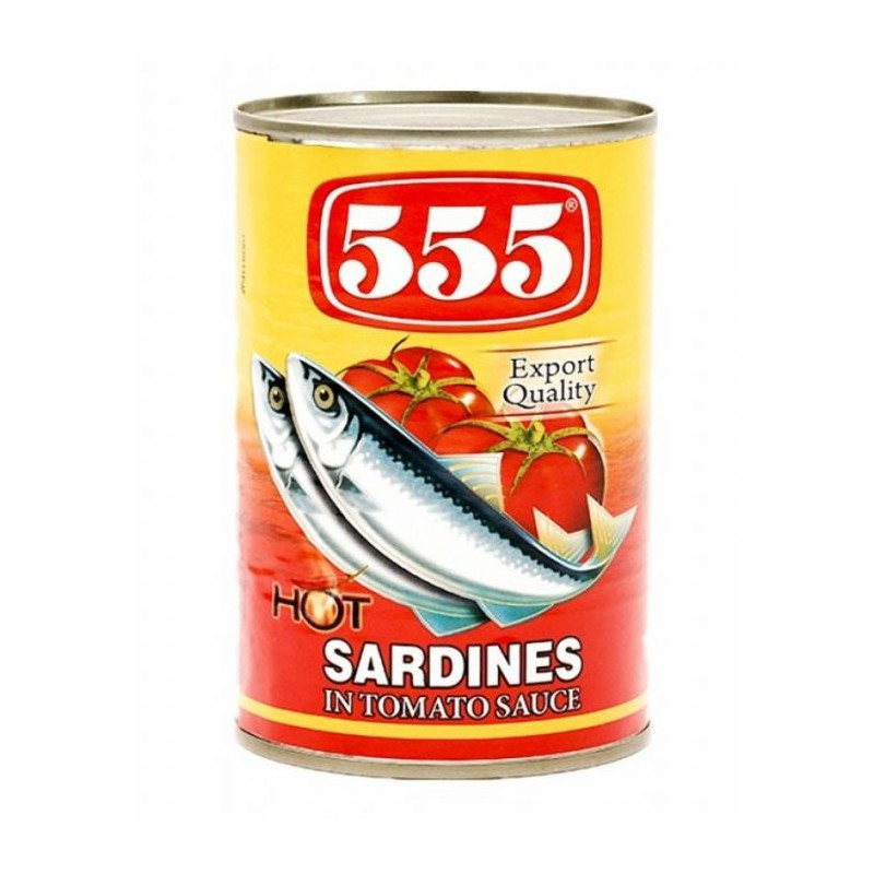 HOT SARDINES IN TOMATO SAUCE 555