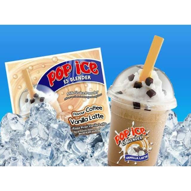 pop ice vanilla latte